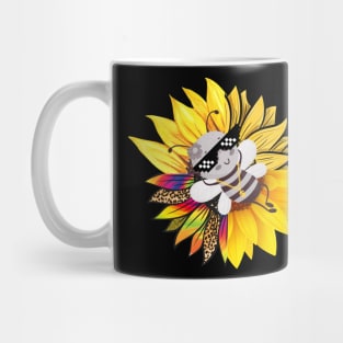 Bee on a Sunflower - Beeee Relaxed Mug